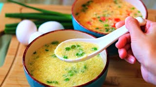 BETTER THAN TAKEOUT  Easy Egg Drop Soup in Two Ways [upl. by Akemal]