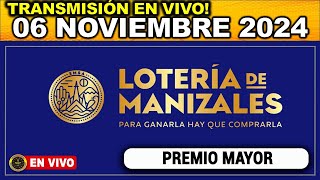 Resultado LOTERIA DE MANIZALES DEL MIÉRCOLES 06 de noviembre 2024 [upl. by Hareemas]