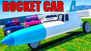 Insane Rocket cars Annoy COPS  GTA 5 RP [upl. by Aztilem]