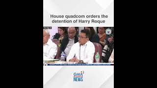 House quadcom orders the detention of Harry Roque  GMA Integrated News [upl. by Atinet663]