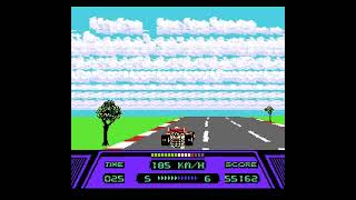 Rad Racer NES  Course 7 Seaway In Typhoon [upl. by Gerstein]