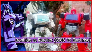 Ironhide y Ratchet Transformers Studio series 86 vs Earthrise [upl. by Shargel23]