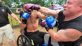 STREETBEEFS Wheelchair Boxing  HELL ON WHEELS vs IRAQI ASSASSIN [upl. by Geordie]