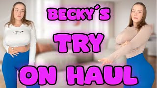 4K Gym Try On Haul  Get Ready With Becky  SeeThrough 2024 [upl. by Fairweather294]