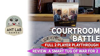 Lawyer Up  Board Game  Playthrough  Review [upl. by Znarf]