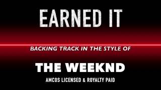 Earned It in the style of The Weeknd MIDI MP3 Backing Track [upl. by Gregory]