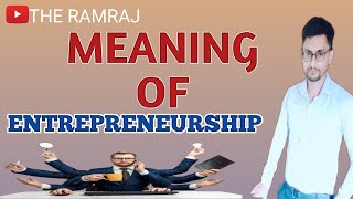 Entrepreneurship meaning I concept of entrepreneurship l Entrepreneurship in hindi [upl. by Doniv]