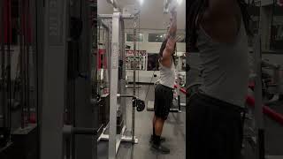 Cable Straight Bar Over Head Tricep Extension [upl. by Pedro]