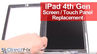 iPad 4 Screen Repair Replacement Directions [upl. by Korie474]