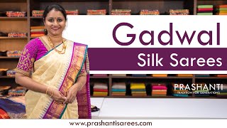 Gadwal Silk Sarees  Prashanti  30 August 2023 [upl. by Agata]