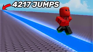 Jumping 4217 Times to Beat Every ROBLOX Game [upl. by Harifaz309]