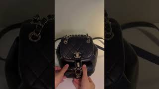 Chanel Mini Duma Backpack What fits inside [upl. by Gnay]