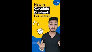 How to Calculate Dividend Per Share  shorts [upl. by Ruhtracam]