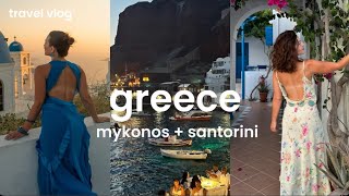 greece vlog a week in mykonos and santorini [upl. by Albemarle739]