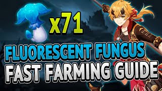 Fluorescent Fungus All Locations FAST FARMING ROUTE  Genshin Impact 22 [upl. by Aseral851]