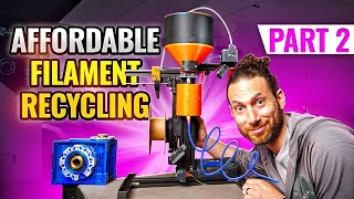 Affordable Filament Recycling Pt 2 DIY Shredder  Extruder [upl. by Aninahs]