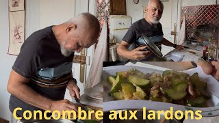 Concombre sauté aux lardons 🥒🥒 [upl. by Alak]