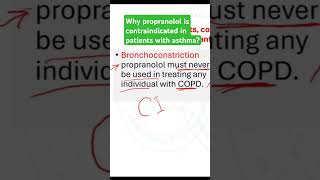 Why propranolol is contraindicated in patients with asthma [upl. by Erot]