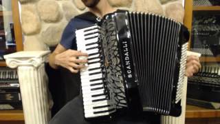 SCANAIRISMBK  NEW Black Scandalli Air I S Piano Accordion LMMM 41 120 4999 [upl. by Ethe]