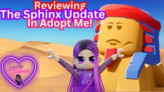 REVIEWING the SPINX UPDATE In Adopt Me [upl. by Nytsyrk]