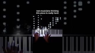 much easier than it looks piano beethoven sonata moonlight music easy hard shorts learn [upl. by Nebe601]