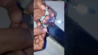 Generator Working Model using DC motor viralshort [upl. by Aynot706]