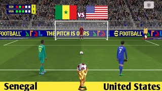 👉Penalty shootout United state vs Senegal  Usa vs Sen Highlight⚽ [upl. by Dekow754]