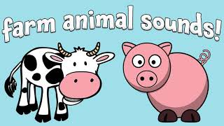 Farm Animals for Toddlers  Learn Farm Animal Sounds and Names  Kids Learning Videos [upl. by Neelhsa]