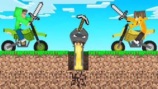 MOTORBIKE HUNTERS vs SPEEDRUNNERS Minecraft [upl. by Doownil]