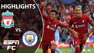 LIVERPOOL WINS THE FA COMMUNITY SHIELD 31 vs MAN CITY 🏆  Full Highlights  ESPN FC [upl. by Arima]