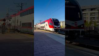 Southbound Caltrain railcar railway automobile railwaycar railroad train railfan railfaning [upl. by Yessej618]