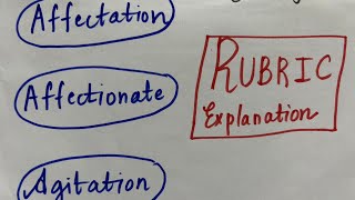 Rubrics easy explanation Affectation affectionate agitation repertory rubrics repertorynotes [upl. by Shulman]