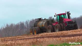 tractor spreading manureslurry [upl. by Bj]