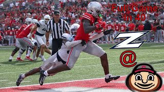 Akron  2 Ohio State Full Game in 40 Minutes no huddle August 31st 2024 [upl. by Eilyac56]