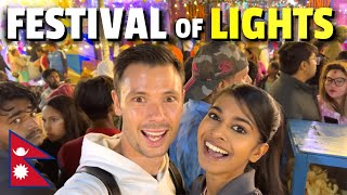 Celebrating Festival of Lights in Nepal 🇳🇵Tihar in Kathmandu [upl. by Crim]