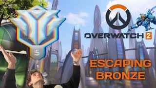 ESCAPING BRONZE  Overwatch 2 [upl. by Anerbas]