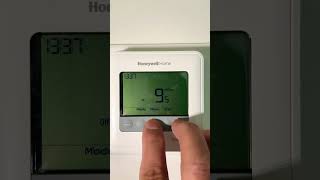 Honeywell T4 T6 thermostat installer setup 霍尼韦尔温控器T4和T6如何进入安装设置￼？ [upl. by Grega]