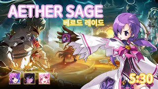 엘소드Elsword KR 에테르세이지 베르드 스트 길드파티 3인클 ㅣ Aether Sage Berthe Raid 155amp156 [upl. by Darrick831]