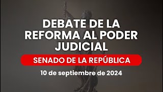 🔴Reanudación de la Sesión Vespertina del Senado ReformaAlPoderJudicial 10092024 [upl. by Asiuqram637]