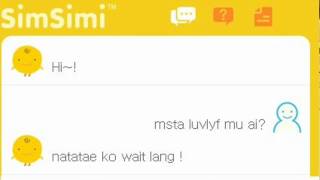 SimSimi Tagalog Version [upl. by Gilemette]