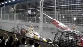 Aftermath of Nelson Piquet crashed in Singapore GP 2008 [upl. by Notelrac369]