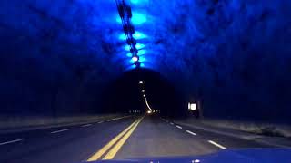 The Laerdal Tunnel  European Driving Tours [upl. by Liddie]