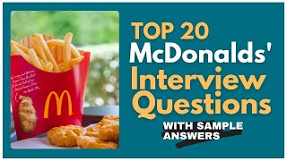 How To Get Hired At McDonalds  Interview Questions [upl. by Alyt]