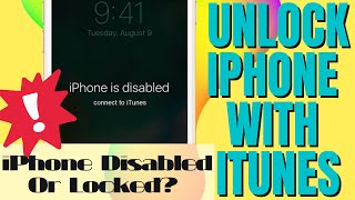 How to Unlock iPhone with iTunes  Use iTunes to Unlock Any Disabled or Locked iPhone in 4 Minutes [upl. by Rosalinda]