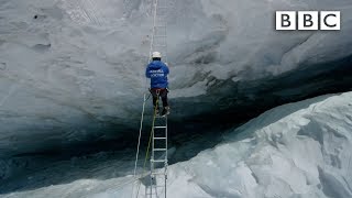 Crossing Everest’s deadly slopes  Earths Natural Wonders Living on the Edge  BBC [upl. by Wilden34]