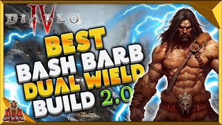 Diablo 4 Best Bash Barb Dual Wield Build  Insane Damage amp Survivability Dominates To Pit 130 Plus [upl. by Garris]