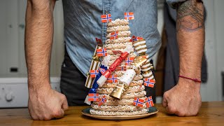 3 ingredients Norwegian Tower cakeKransekake [upl. by Gierc]