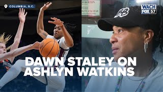 Full Interview Gamecocks Womens Basketball Coach Dawn Staley On Ashlyn Watkins [upl. by Esiocnarf236]