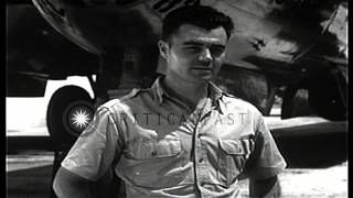 Colonel Paul Tibbets Pilot of the Enola Gay describes his mission dropping the HD Stock Footage [upl. by Ansaev604]