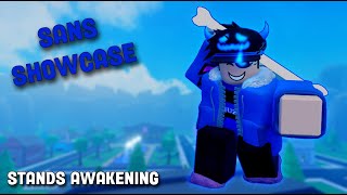 Sans Showcase  Stands Awakening [upl. by Eiramanad]